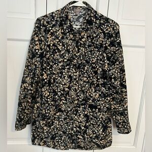 J. Jill Size S Lightweight Corduroy Jacket/Shirt w
Embellished Back Waistband